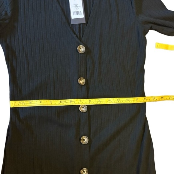 NWT Dynamite dress. Size Medium. Black ribbed fabric. - Picture 11 of 11